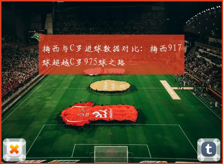 梅西与C罗进球数据对比：梅西917球超越C罗975球之路